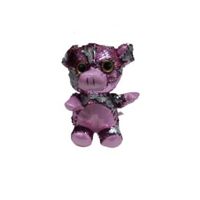 Flitteres nagyszemű malacka, plüss