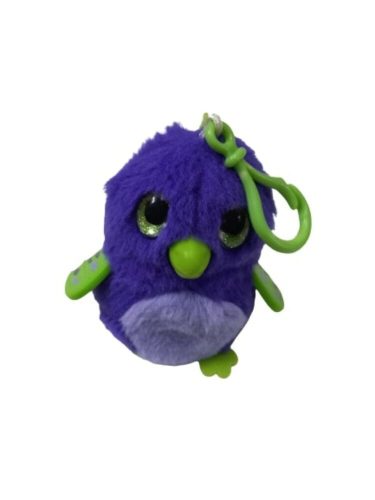Lila plüss kulcstartó kismadár - Hatchimals