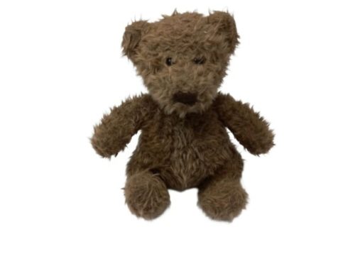 Barna szőrmés ülő maci, medve