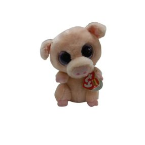 Nagyszemű rózsaszín plüss malacka - TY - ÚJ