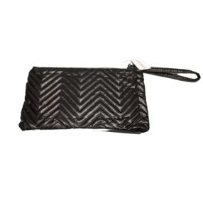 Fekete halszálkamintás steppelt neszesszer, szütyő - ÚJ