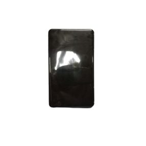 Fekete lapos műanyag tartó, tok, 20*10 cm - ÚJ