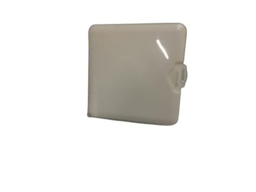 Fehér lapos műanyag tartó, tok, 10*10 cm - ÚJ