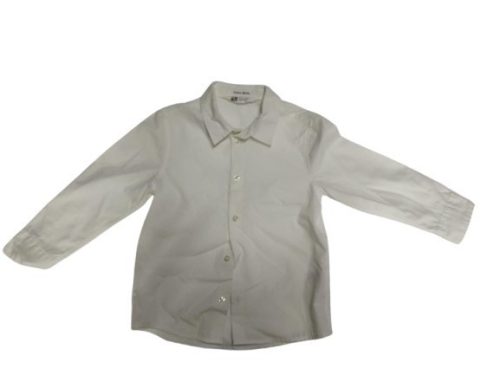 104-es fehér hosszú ujjú alkalmi, ünneplő ing - H&M