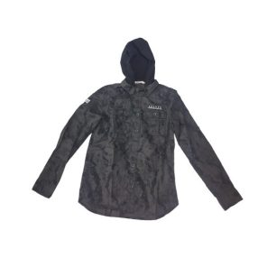 158-as szürke terepmintás kapucnis ing - H&M