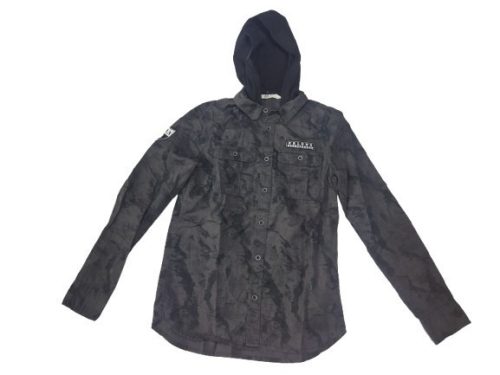 158-as szürke terepmintás kapucnis ing - H&M