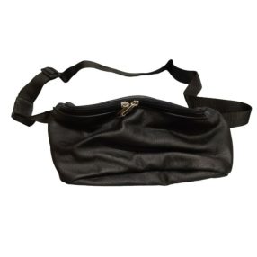 Fekete műbőr övtáska - ÚJ