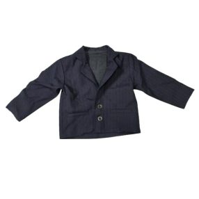 98-104-es sötétkék magában csíkos zakó