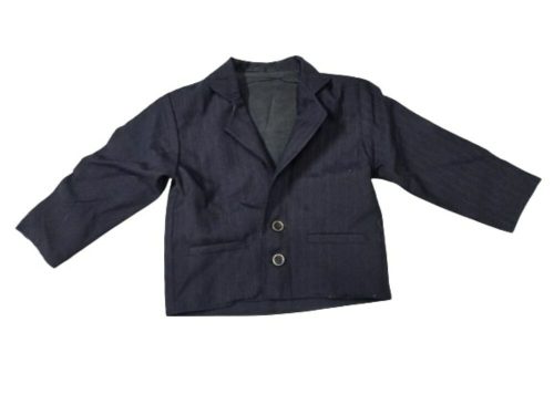 98-104-es sötétkék magában csíkos zakó