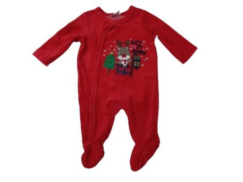 68-as piros plüss karácsonyi rugi - So Cute - ÚJ