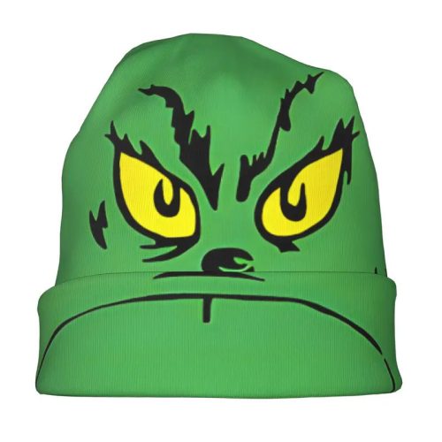 Zöld Grincs, Grinch mintás sapka, felnőtt vagy kamasz méret - ÚJ 