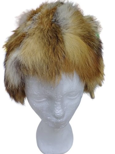 Kb 58 cm-es fejre női szőrmekucsma (róka), jelmezhez is jó
