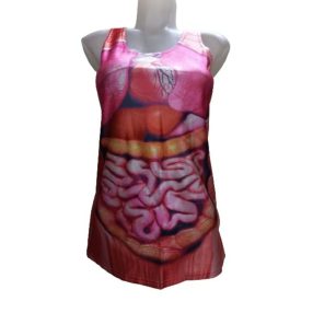 Női ujjatlan horror-póló, halloween - ÚJ