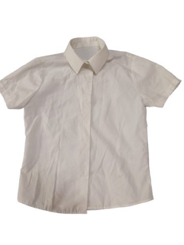 110-116-os fehér rövid ujjú alkalmi, ünneplő ing - George - ÚJ