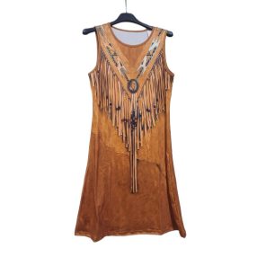   Női S-M-es barna indiános ruha, bohém, etnikai ruha, jelmezhez is jó - ÚJ