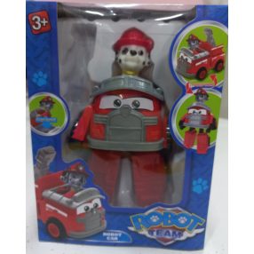   Transformers robot Marshall kutya dobozban - Robot Car - Paw Patrol - Mancs Őrjárat - ÚJ 