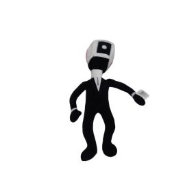   Fekete-piros fejű plüss figura - Skibidi Toilets - Roblox - ÚJ