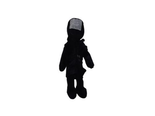 Fekete kabátos plüss figura, körmintával a mellkasán - Skibidi Toilets - Roblox - ÚJ
