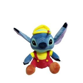   Kék plüss figura, kertésznadrágos - Lilo és Stitch - ÚJ