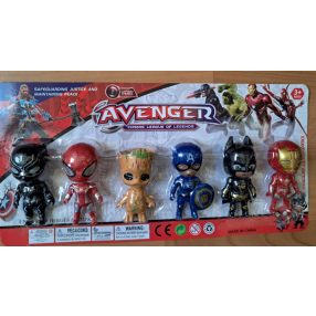 Műanyag akciófigurák, 6 db egyben - Avengers - ÚJ