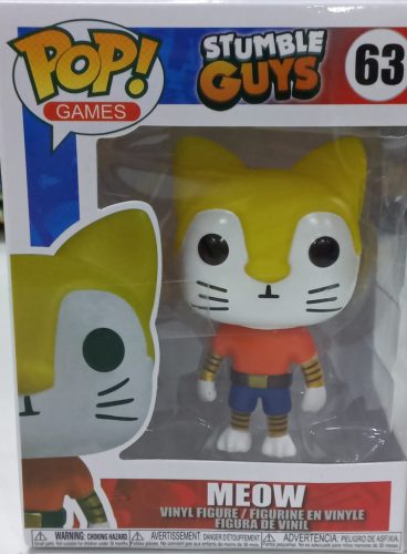 Sáraga műanyag figura - Meow - Stumble Guys - ÚJ