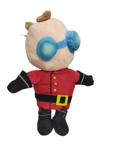 25 cm-es szemüveges fiú plüss figura - Stumble Guys - ÚJ