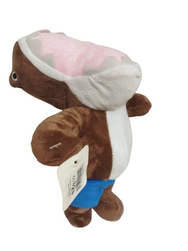 30 cm-es barna cápa plüss figura - Stumble Guys - ÚJ