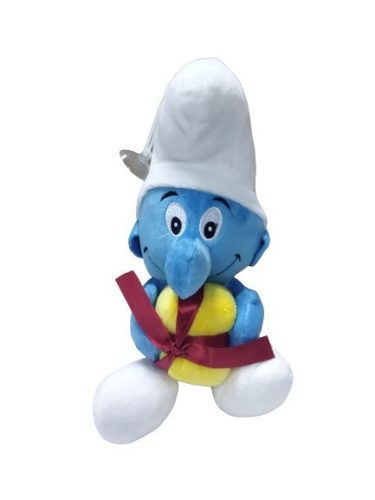 Plüss figura ajándékkal - Hupikék Törpikék - The Smurfs - ÚJ