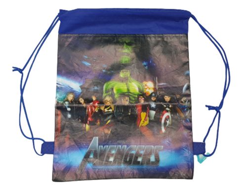 Kék mintás tornazsák - Avengers - ÚJ