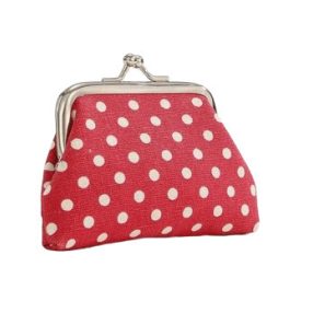 Mini pénztárca, piros pöttyös - ÚJ  