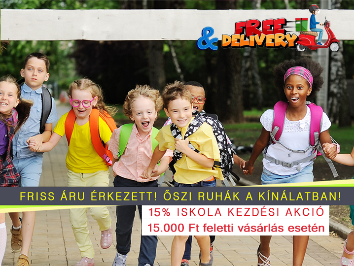 Na ezt csekkold! 15% kedvezmény + ingyen szállítás gyerekcuccokra